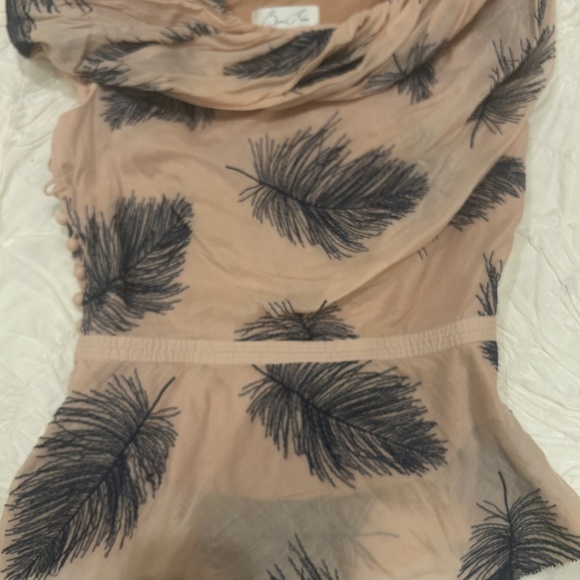 Byron Lars flirty pink feathery top - Picture 8 of 10